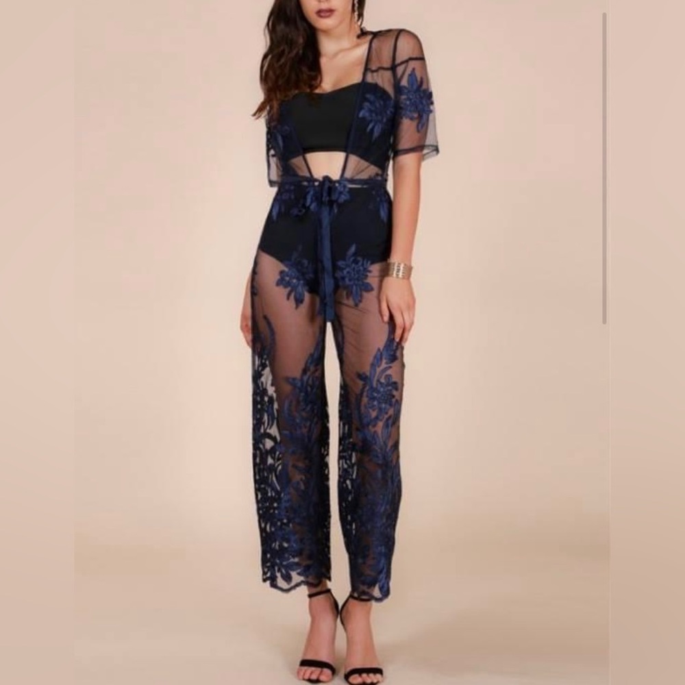 🔥New Blue Lace Jumpsuit🔥